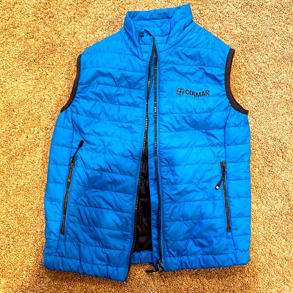 Colmar vest blue Patagonia north face vineyard vines